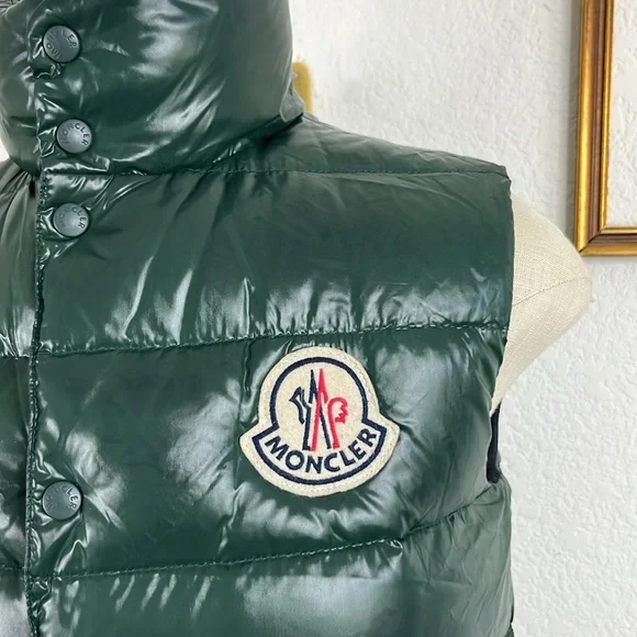 Moncler Tibb Green Men's Puffer Vest - Picture 3 of 14